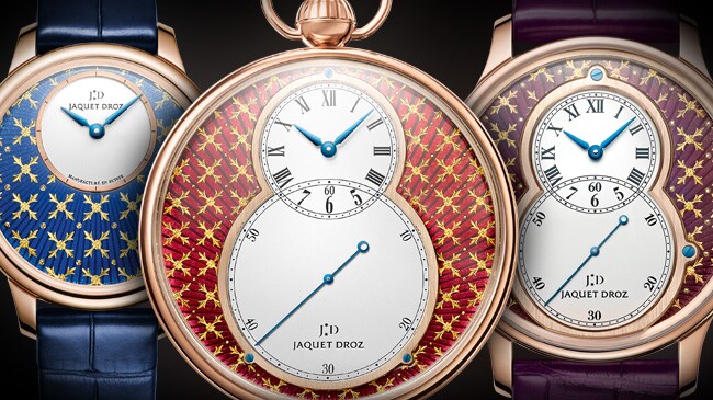 Jaquet Droz, J003033416, J005003240, J080033046, Paillonnèe