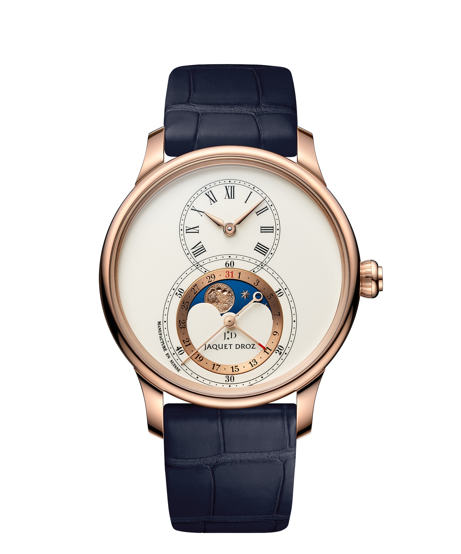 Jaquet Droz, グラン・セコンド ムーン アイボリーエナメル, J007523200