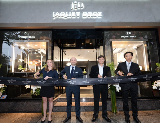 Jaquet Droz Opening in China Nov 2015 Ribon Cut
