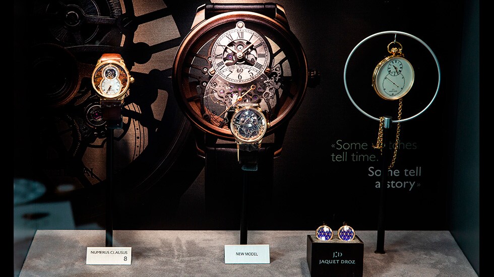 Jaquet Droz, collaboratioJaquet Droz, collaboration with Italdizain, Azerbaijan, Grande Seconde Showcasen with Italdizain, Azerbaijan, Gustes Workshop