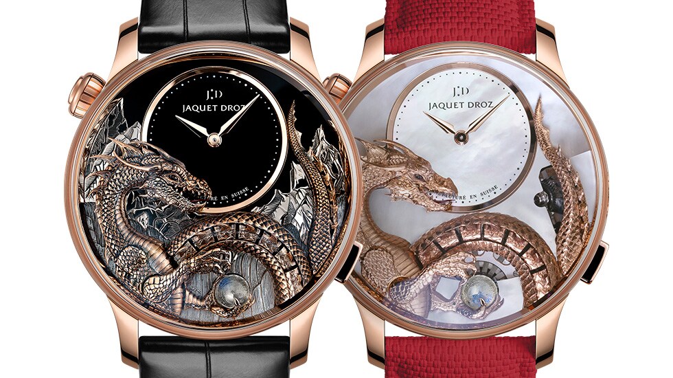 Jaquet Droz, Dragon Automaton John Howe, J0327330011, J0327330031, Duo Front