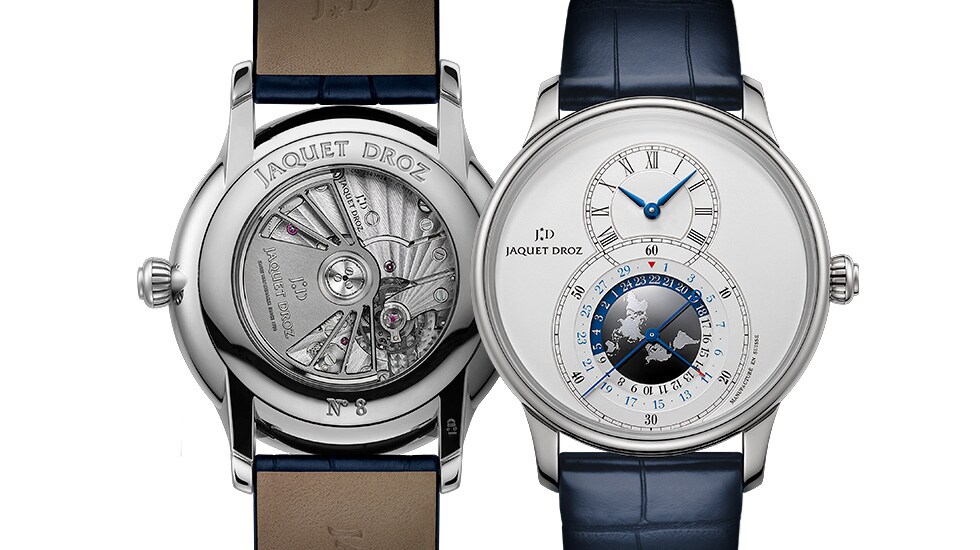 Jaquet Droz, Equire Best Wathes Award, Grande Seconde Dual Time, Front Back