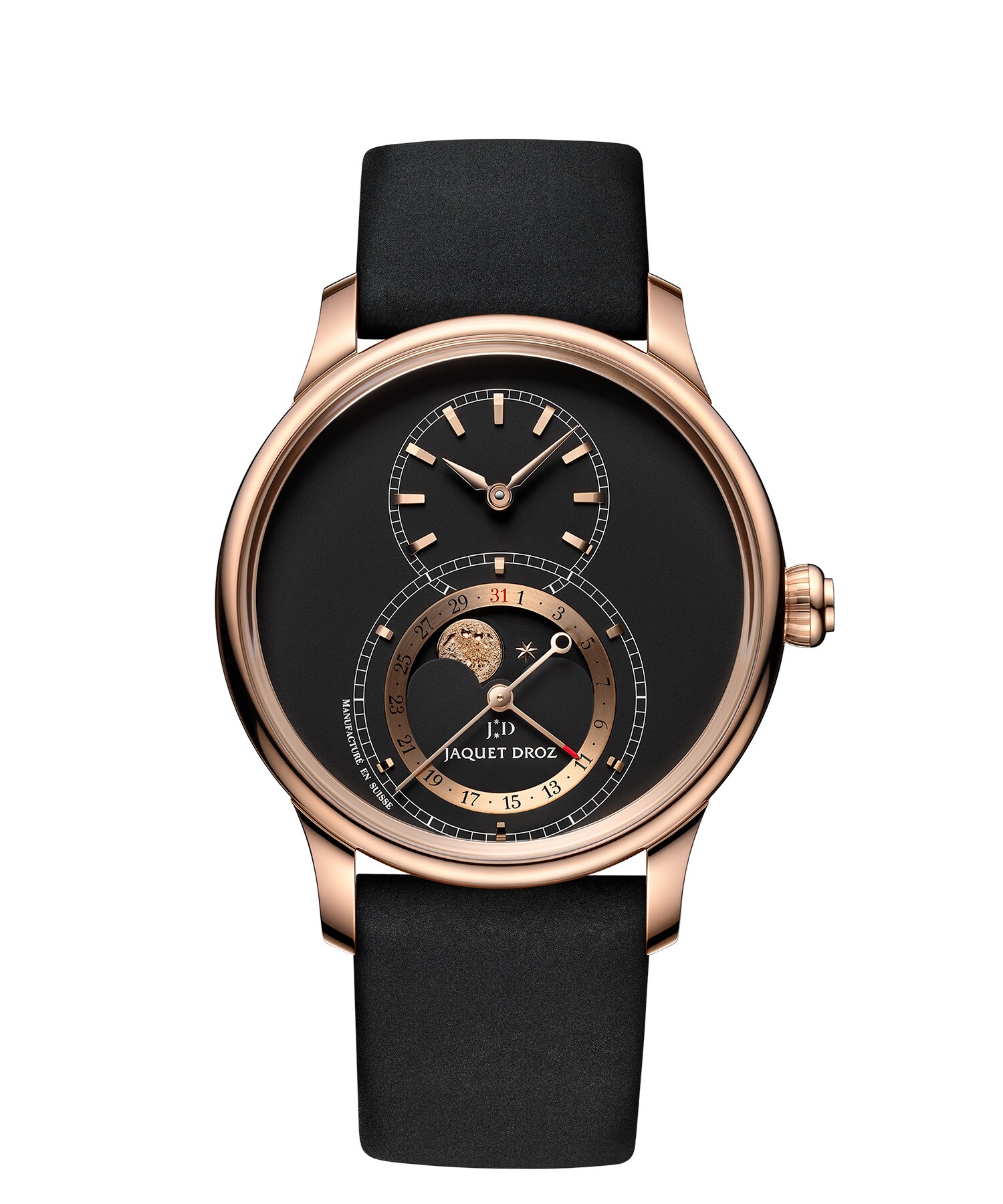 Jaquet Droz, グラン・セコンド ムーン マットブラック, J007523340