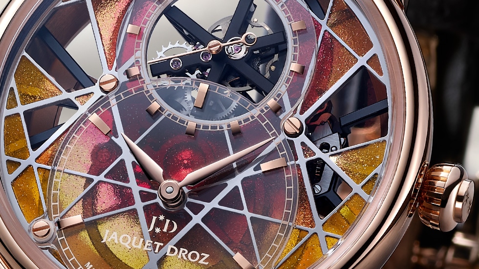 Jaquet Droz, Grande Seconde Skelet-One Tourbillon Only Watch 2021, J013523243, Ambiance Close-Up