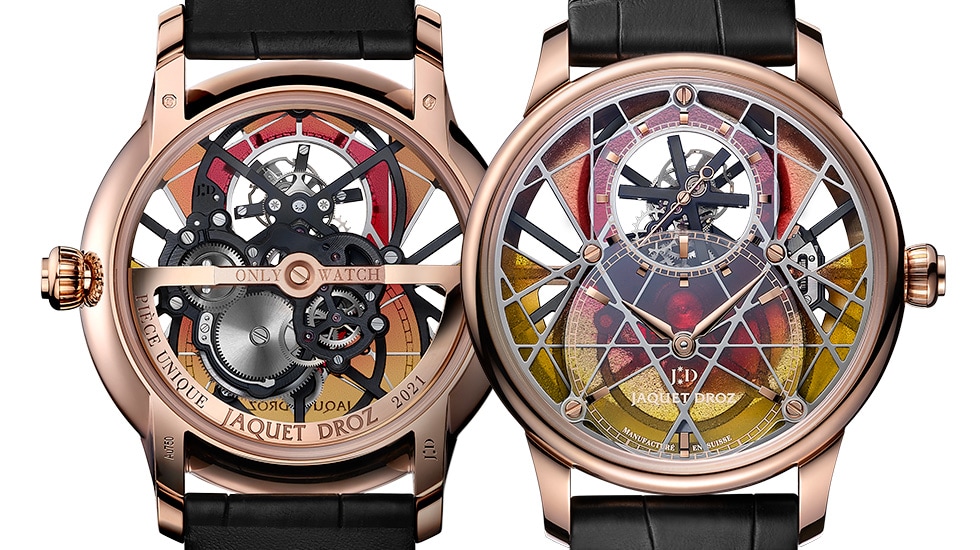 Jaquet Droz, Grande Seconde Skelet-One Tourbillon Only Watch 2021, J013523243, Front Back