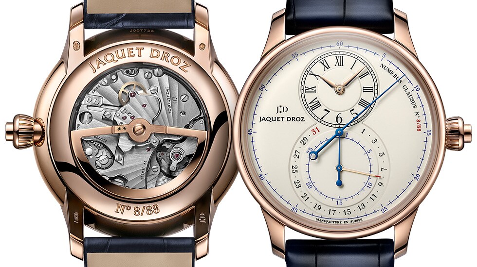 Jaquet-Droz, Grande Seconde Chronograph Ivory Enamel, J007733200, Front Back