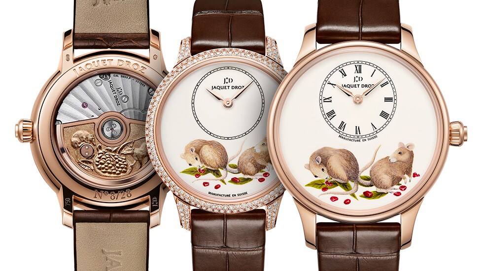 Jaquet Droz, Petite Heure Minute Rat, J005013230 J005003227, Duo Front And Back