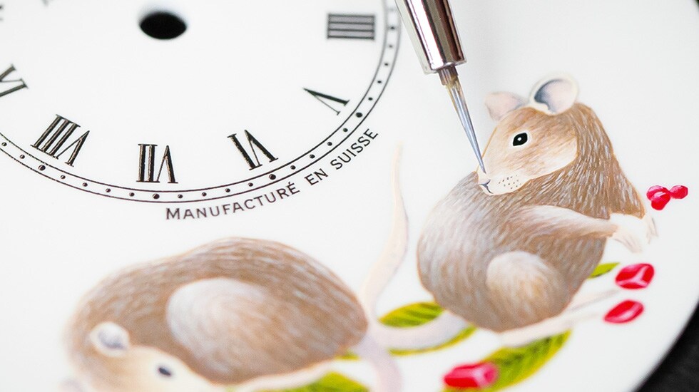 Jaquet Droz, Petite Heure Minute Rat, J005003227, Workshop Painting