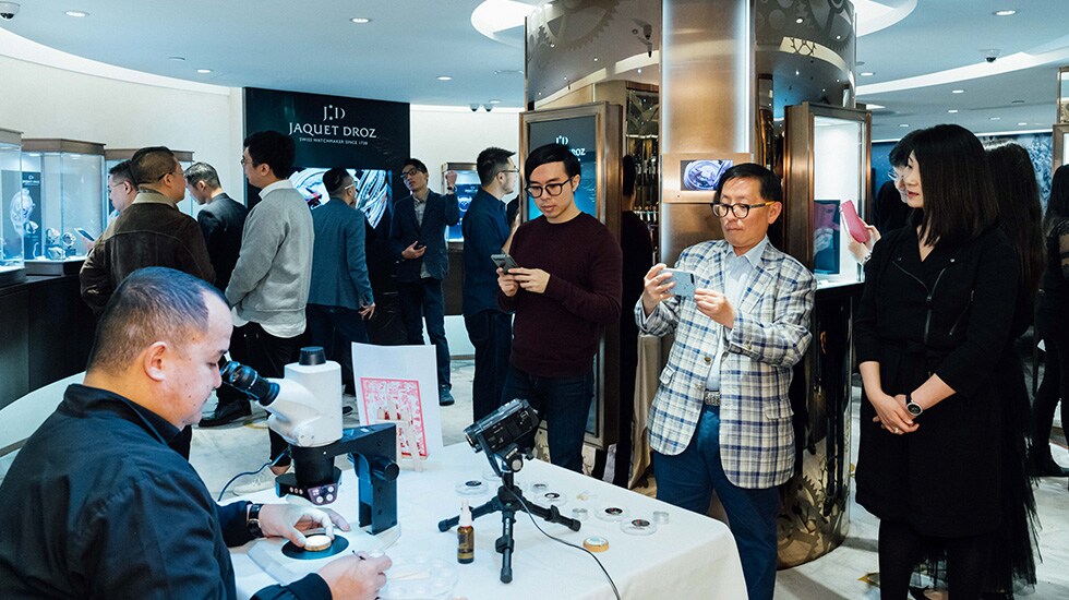 Jaquet Droz, Prince Club Event, Painting Workshop, Artist Demonstration
