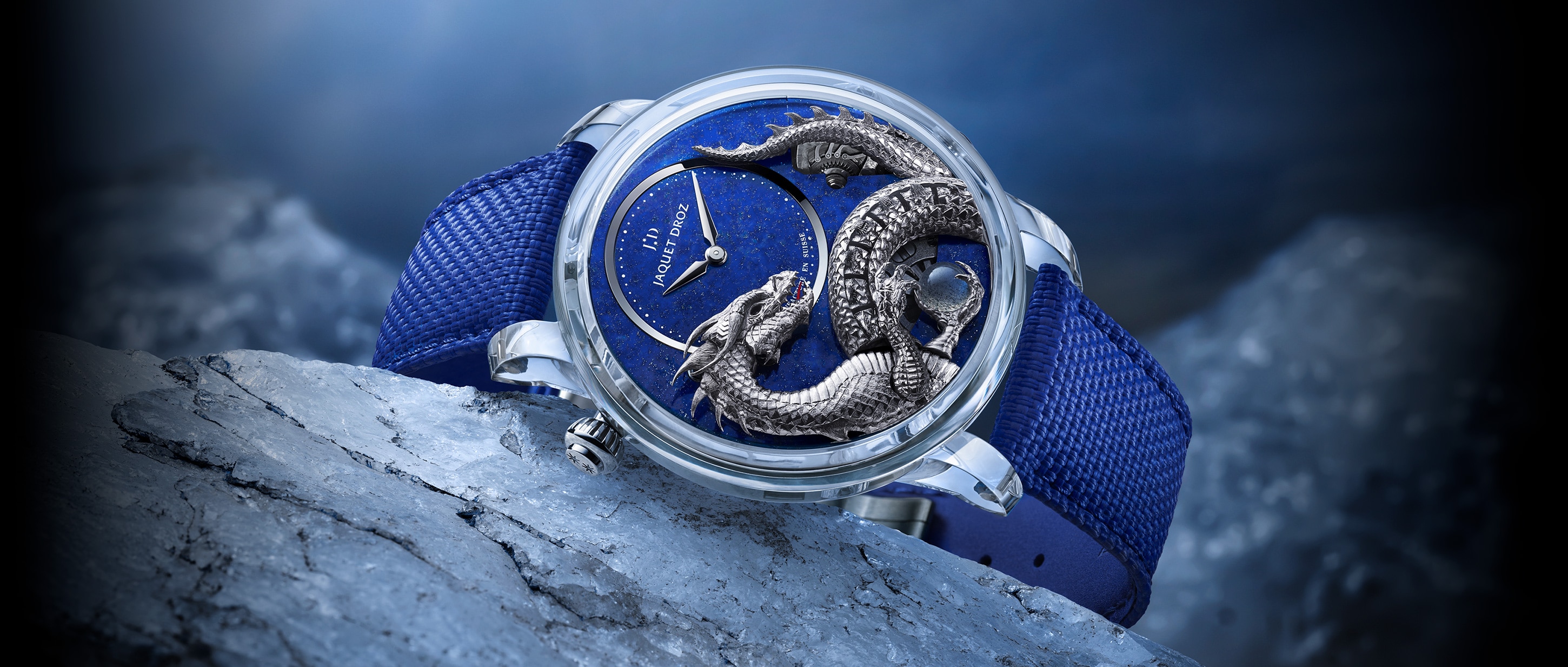 Jaquet Droz, j0327370021, Dragon Automaton Sapphire - Lapis Lazuli