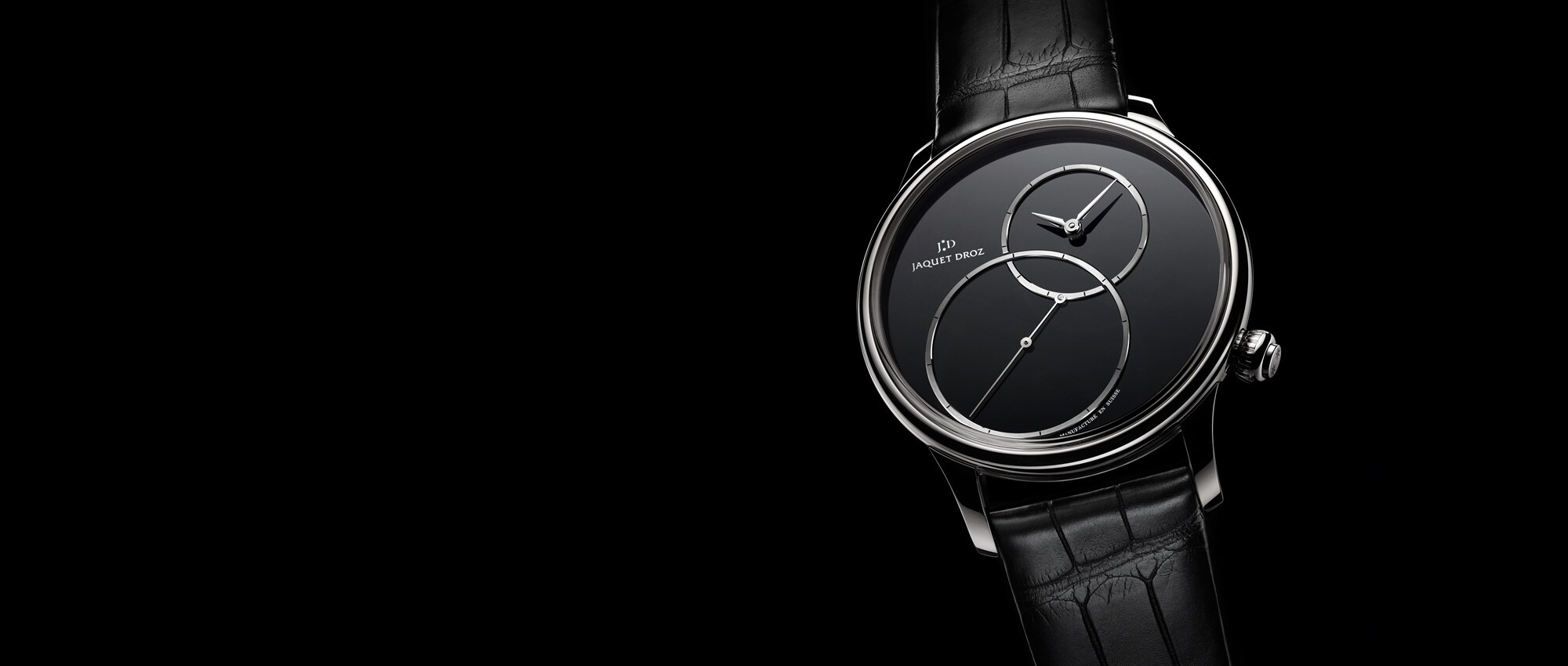 Baselworld 2016 Preview: Grande Seconde Off-Centered Onyx, the essence of blackAvant-première Baselworld 2016 : Grande Seconde Décentrée, l’essence du noir