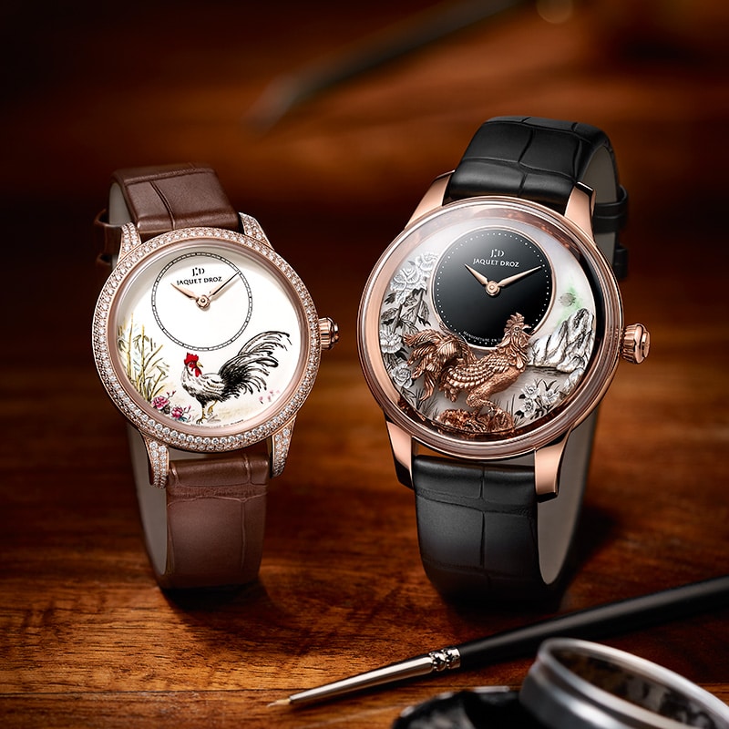 JAQUET DROZ ВСТРЕЧАЕТ ГОД ОГНЕННОГО ПЕТУХА