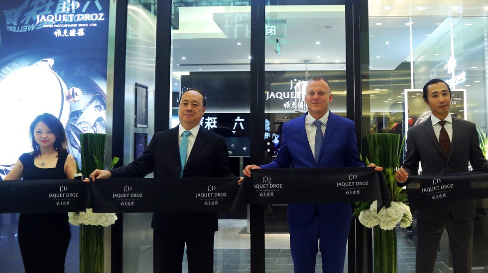 Jaquet Droz, China Beijing Boutique Opening, Ribon cut