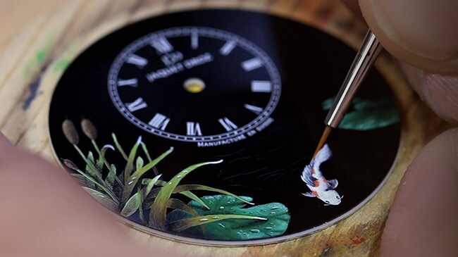 Jaquet Droz, Petite Heure Minute Black Enamel, J005013218, Petite Heure Minute Carps, Workshop