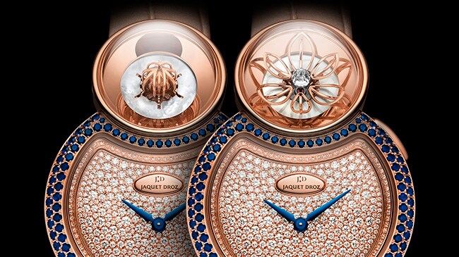 Jaquet Droz, Lady 8 Flower, J032004221, Close-Up, Automaton