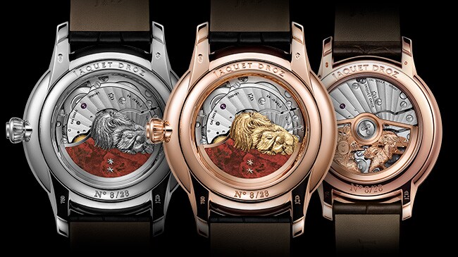Jaquet Droz, Chinese New Year, J005013219, J005003223, J005003223, Petite Heure Minute Dog, Trio Back