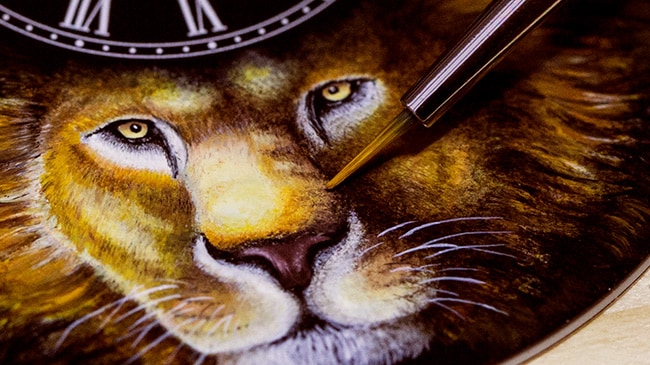 Jaquet Droz, Petite Heure Minute Lion, J005033321, Painting Workshop