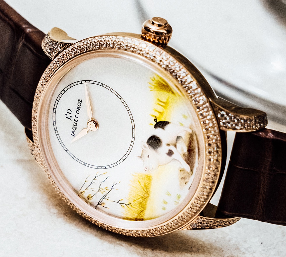 Jaquet Droz, Prince Club Event, Painting Workshop, Petite Heure Minute Pig