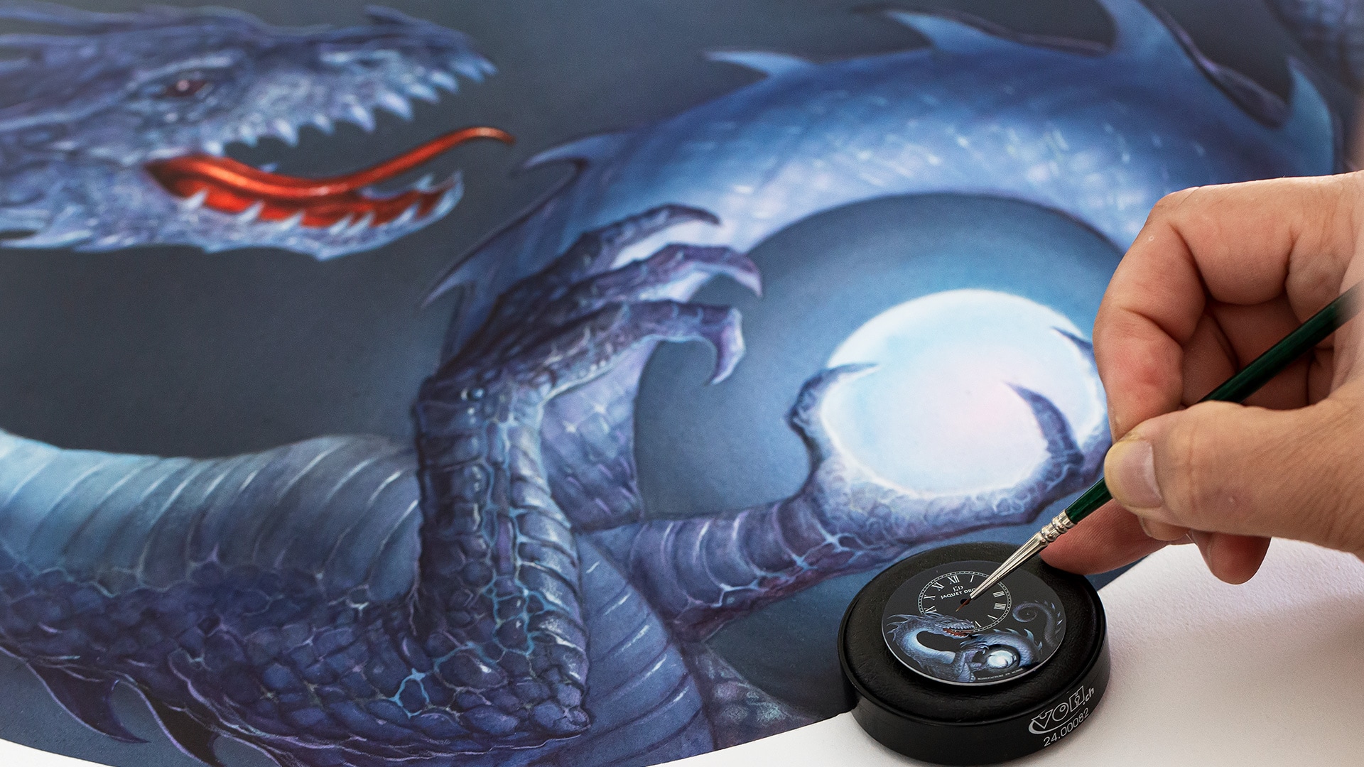 Petite Heure Minute “Dragon”: the first masterpiece created from the collaboration between Jaquet Droz and John Howe