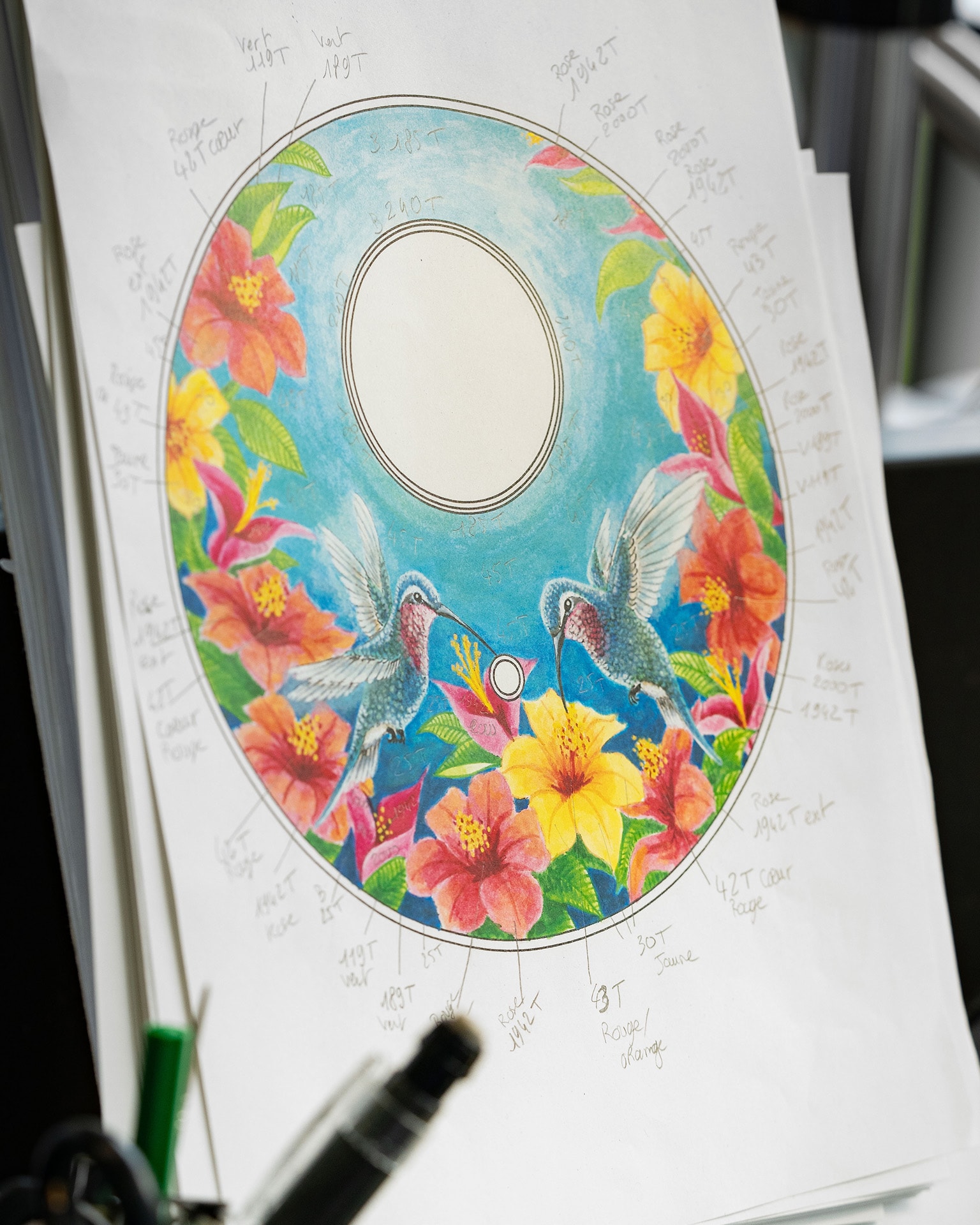 Petite Heure Minute Red Gold - Hummingbird