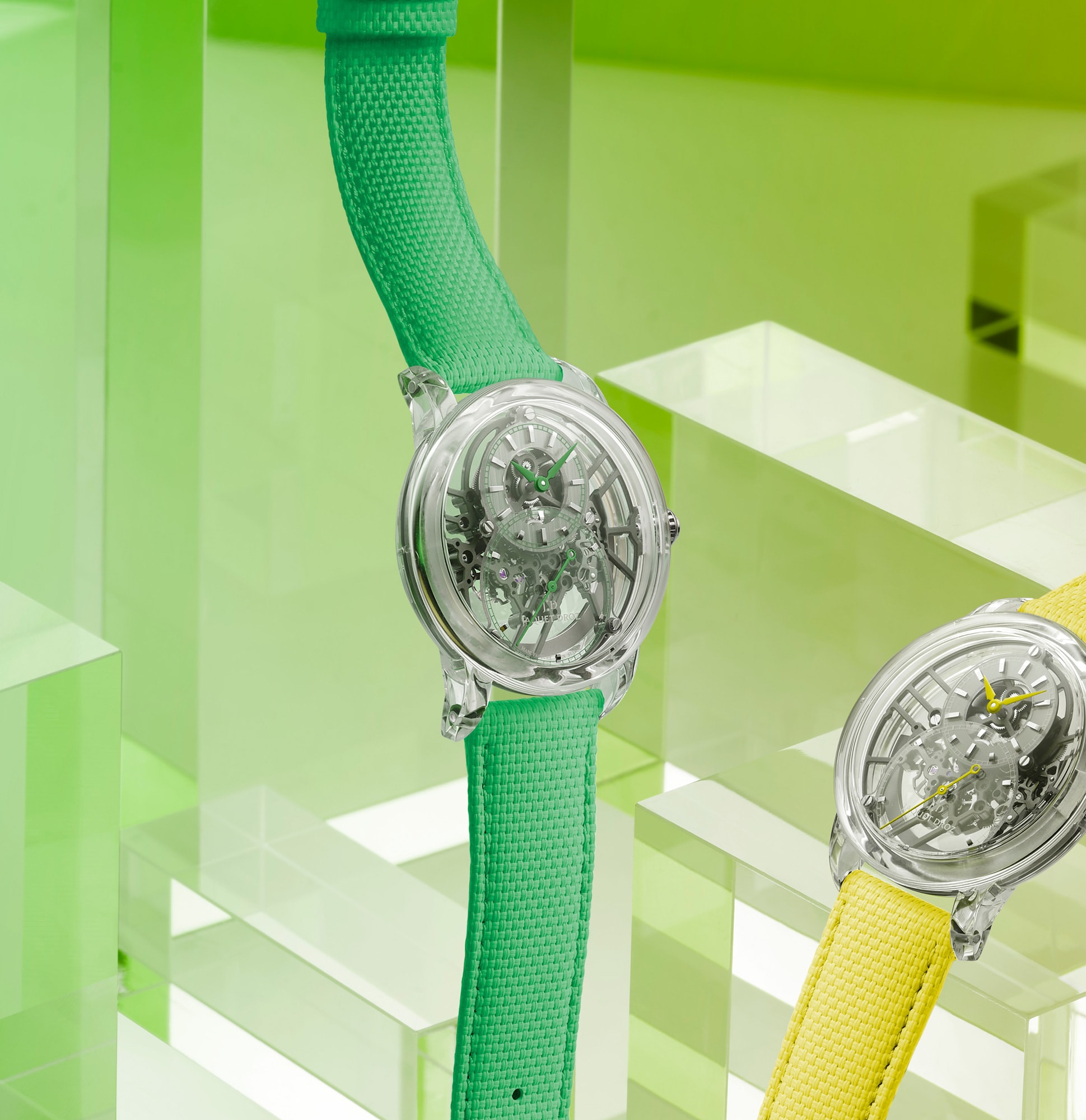Tourbillon Skelet Sapphire Green ambiance