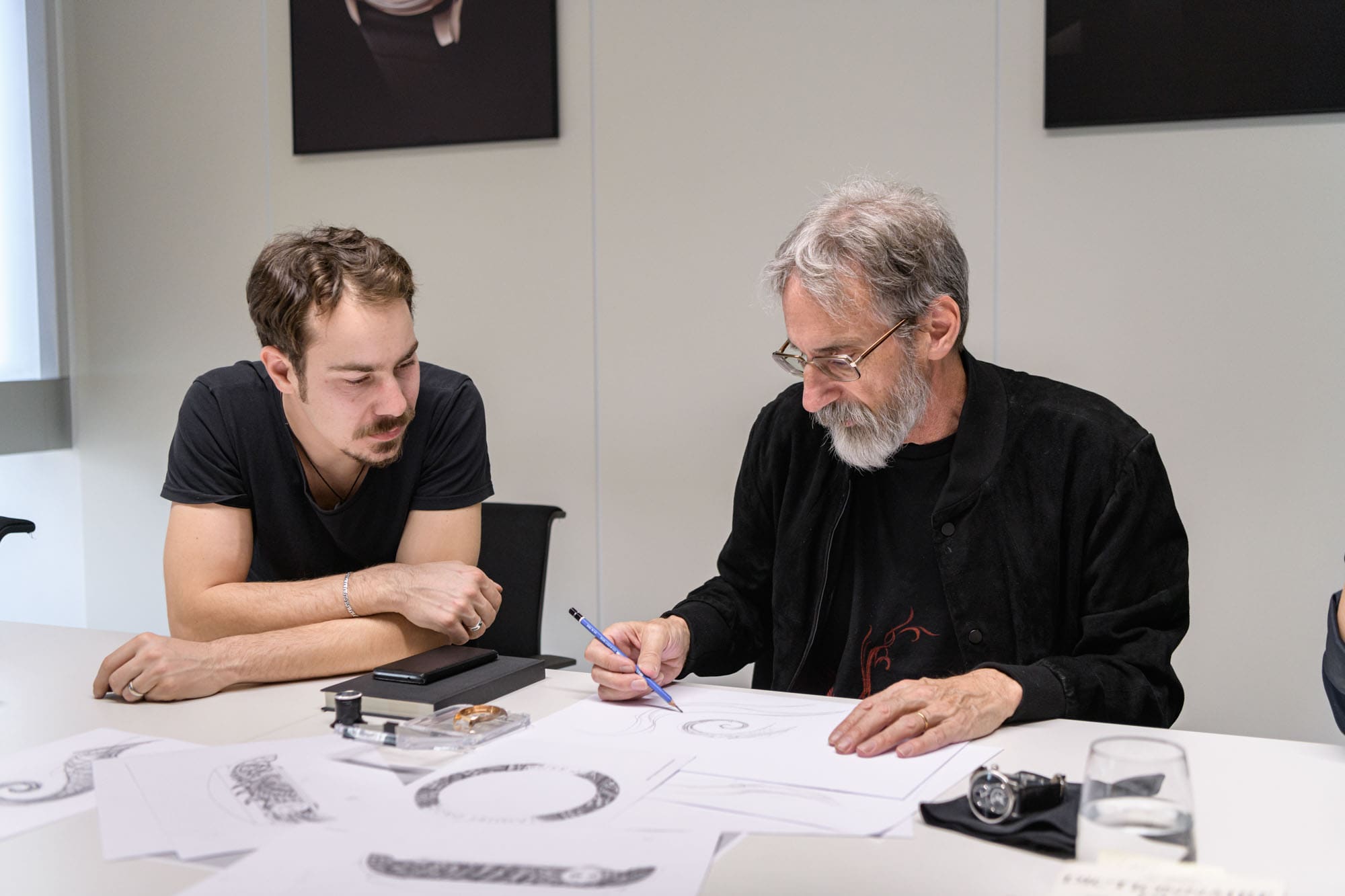 John Howe working with Jaquet Droz'artist