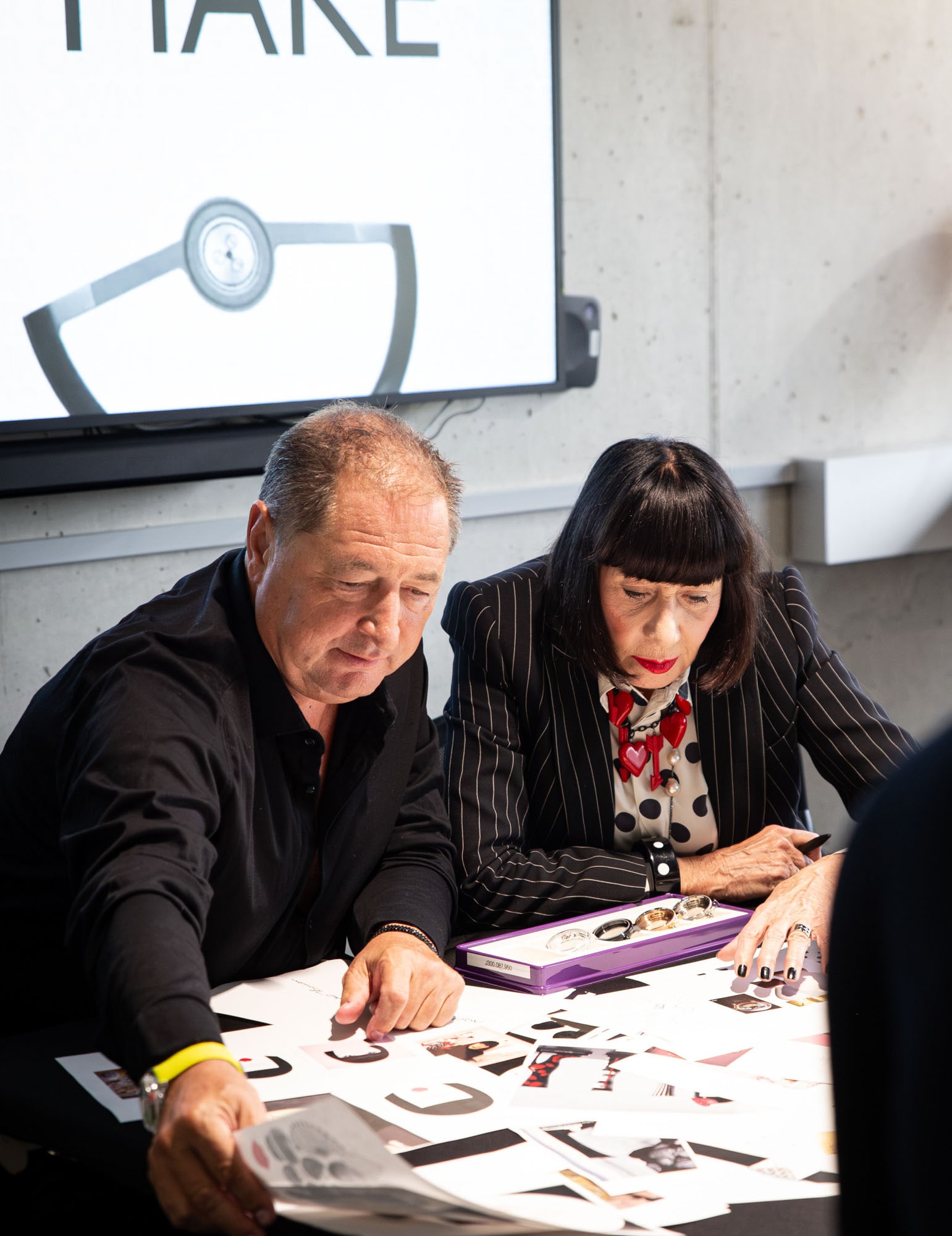 Chantale Thomas working with Alain Delamuraz