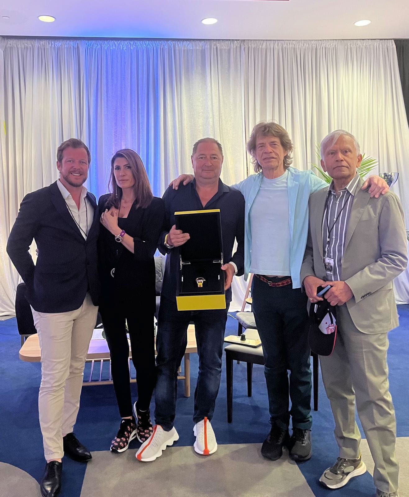 Mike Jagger and Jaquet Droz team