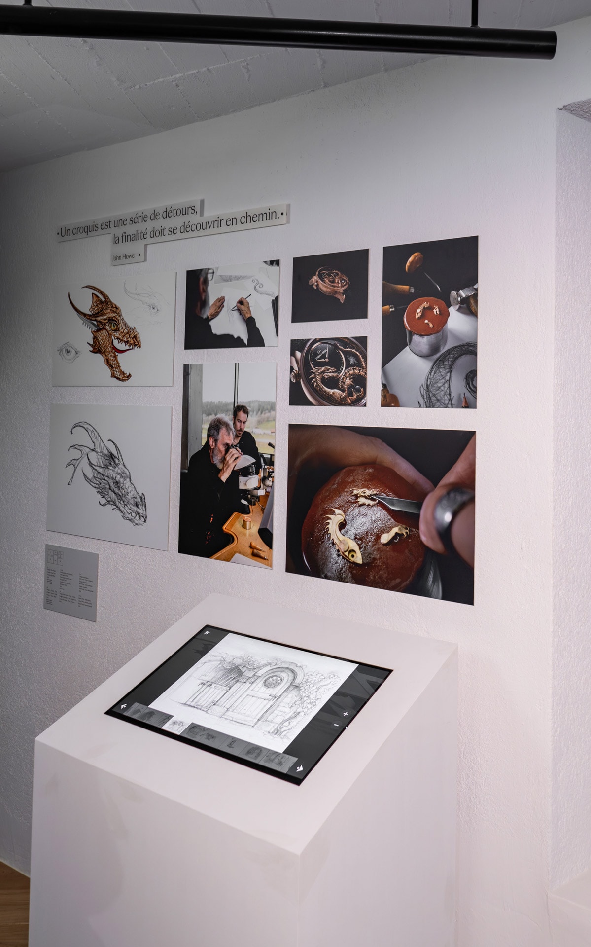John Howe designs in La Tour Du Fantastic exhibition.