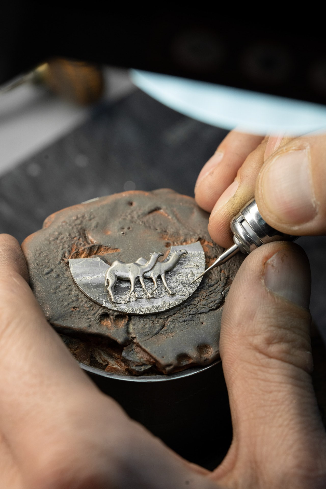 Camels, engraving workshop
