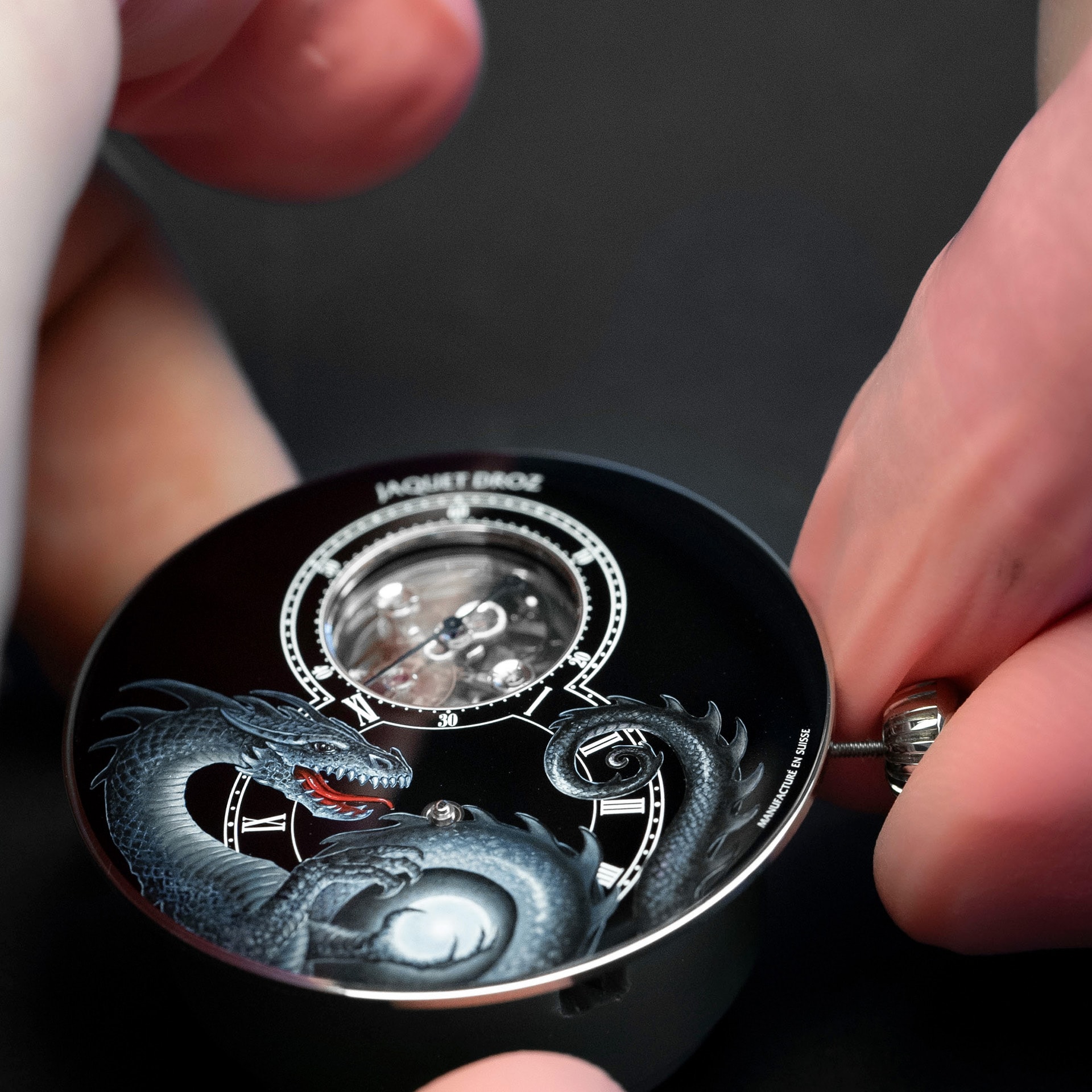 Tourbillon Dragon White Gold - John Howe