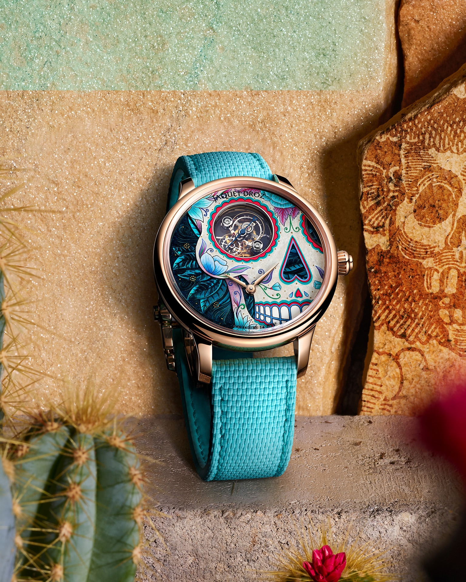 Tourbillon Skelet Red Gold - Catrina Skull