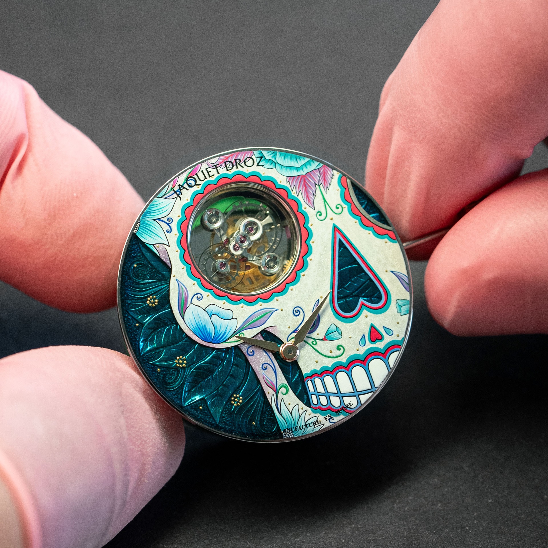 Tourbillon Skelet Red Gold - Catrina Skull