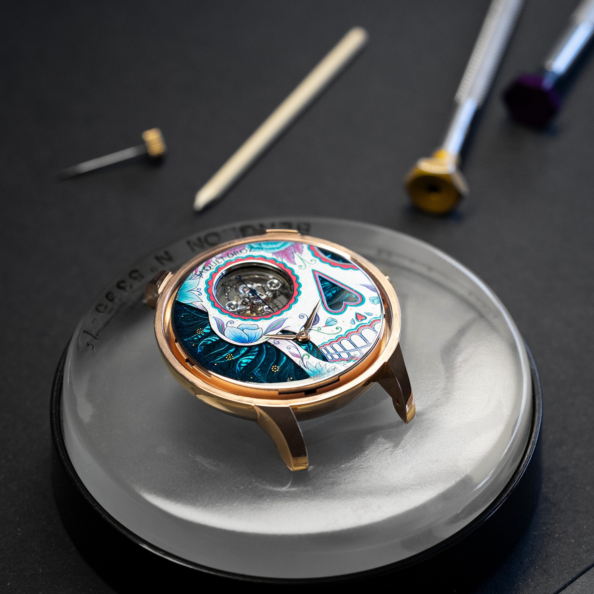 Tourbillon Skelet Red Gold - Catrina Skull