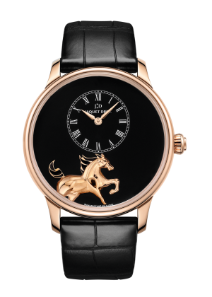Petite Heure Minute Low Relief Horse Jaquet Droz Watch J