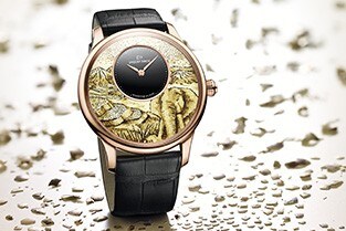 JAQUET DROZ PETITE HEURE MINUTE MOSAIC ELEPHANT J005033280 AMBIENCE 