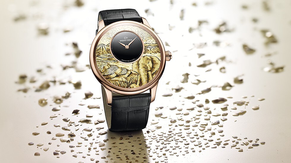 JAQUET DROZ PETITE HEURE MINUTE MOSAIC ELEPHANT J005033280 AMBIENCE