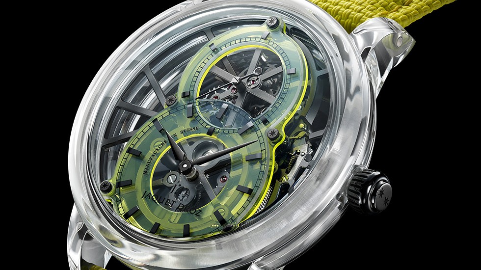 Jaquet Droz, Tourbillon Skelet Sapphire - Yellow, Ambiance