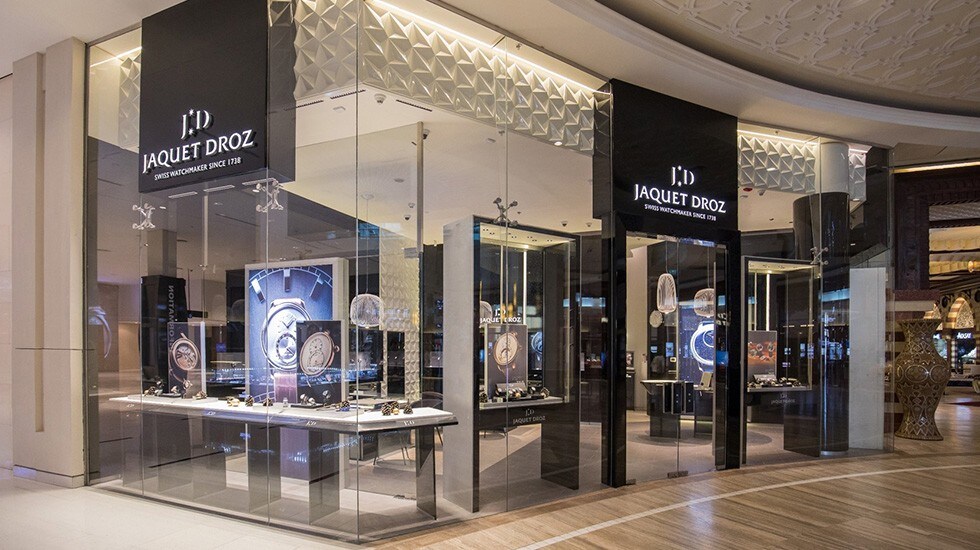JAQUET DROZ BLENDS TRADITIONAL ELEMENTS WITH MODERN DESIGNS AT ITS NEW BOUTIQUE IN DUBAI MALL