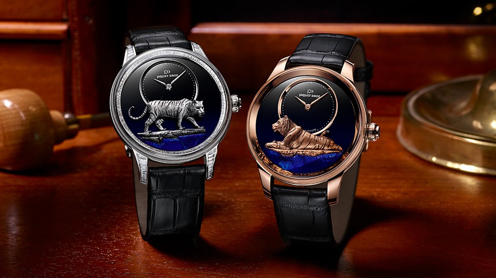 Jaquet Droz, Chinese New Year Tiger, 2022, Relief Petite Heure Minute Tiger, J005023301, J005024289