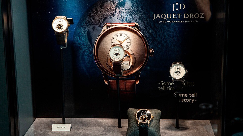 Jaquet Droz, collaboration with Italdizain, Azerbaijan, Grande Seconde Moon Showcase