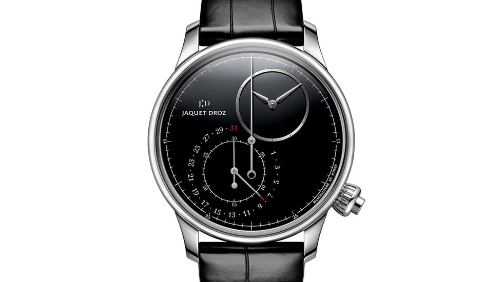 Jaquet Droz, Grande Seconde Off centered Chronograph Black Onyx, J007830270, Front