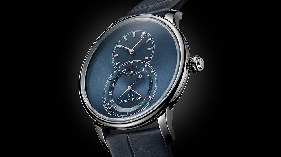 Jaquet Droz, Grandeseconde Quantième Satin-Brushed Blue, Ambiance, J007030249
