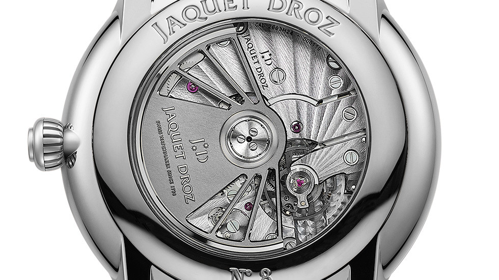 Jaquet Droz, Grande Seconde Dual Time Onyx, J016030271, Movement Close-Up