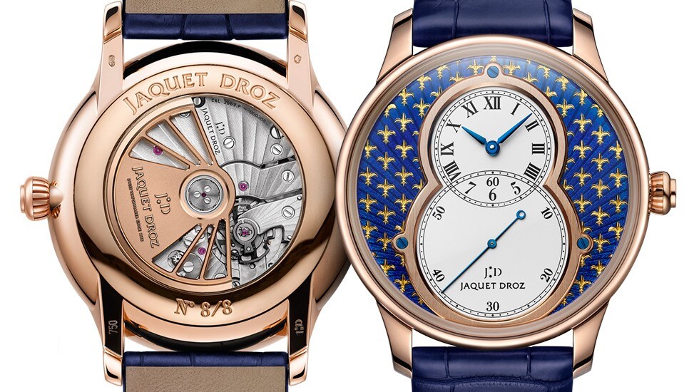 Jaquet Droz, Grande Seconde Paillonnée, J003033437, Front Back