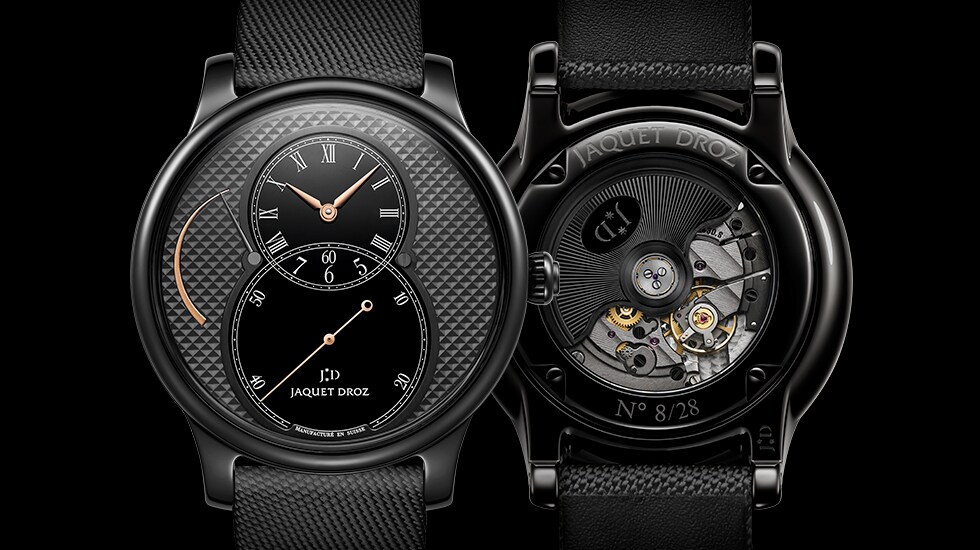 Grande Seconde Ceramic Power Reserve Clous De Paris, Front Back, J027035543