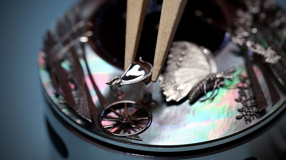 Jaquet Droz, J032534270, Loving Butterfly Automaton, Workshop