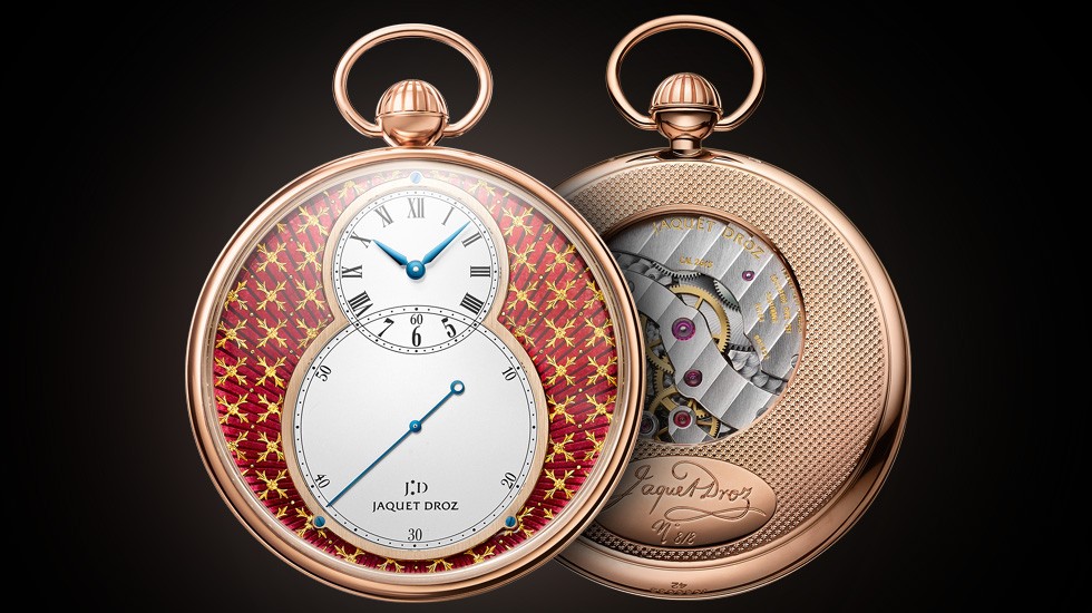 Jaquet Droz, J080033046, Grande Seconde Paillonnée, Front Back