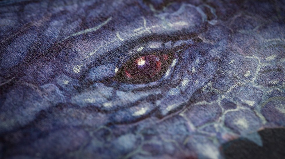 Jaquet Droz, Petite Heure Minute Dragon, John Howe, J005123207, J005124207, Workshop, Painting Design Close-Up