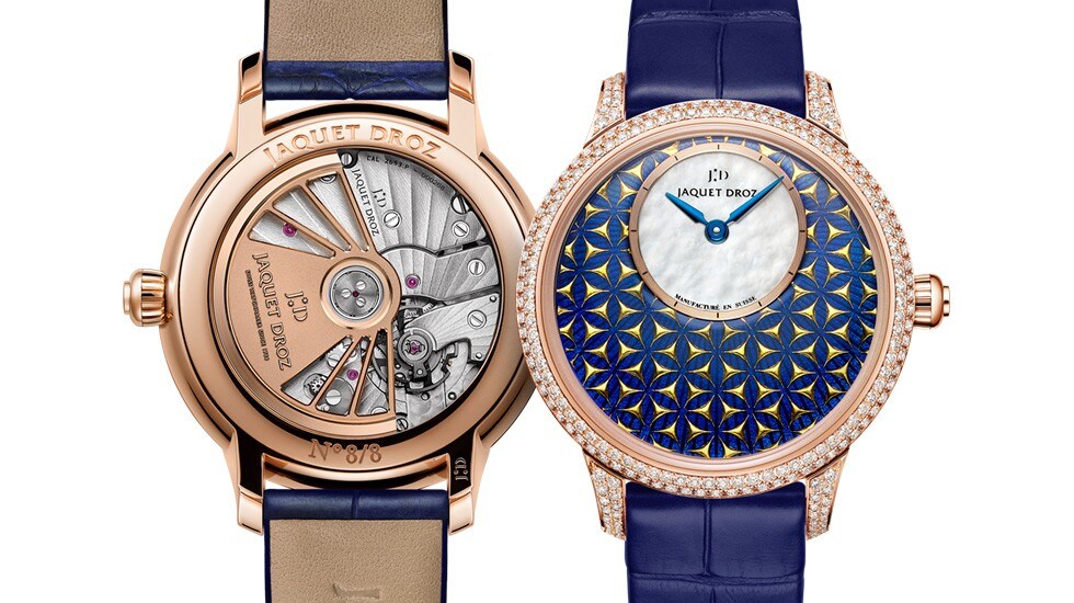 Jaquet Droz, Petite Heure Minute Paillonnée, J005003244, Front Back